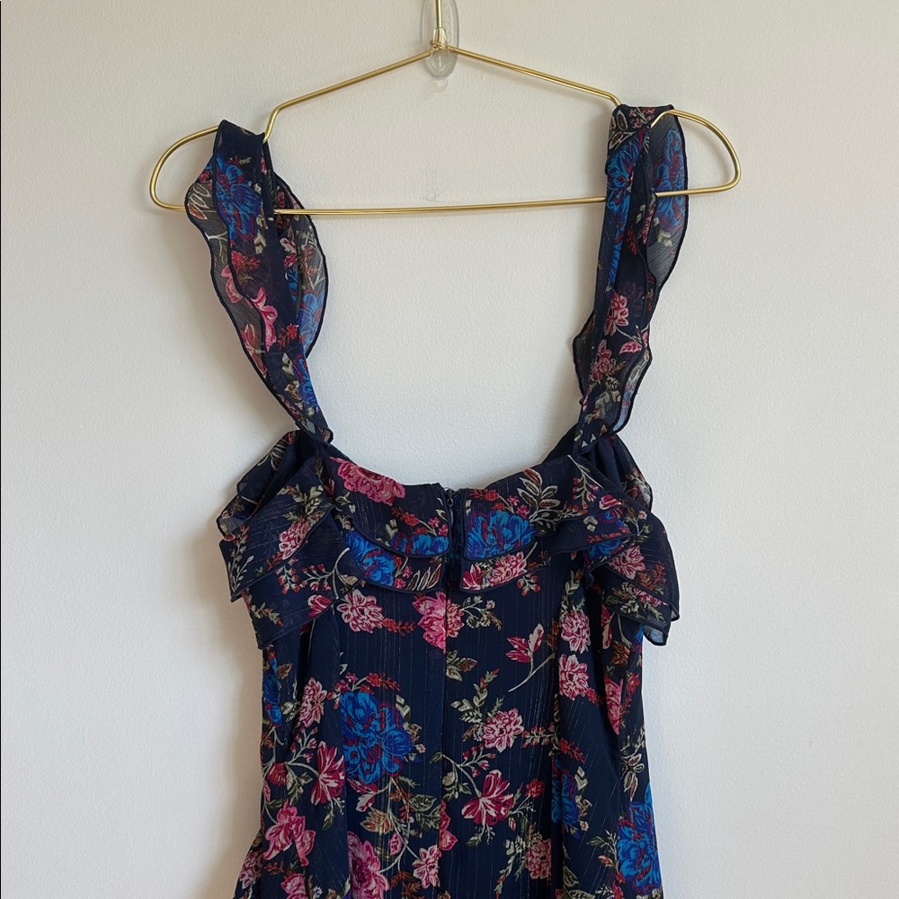 WAYF Issy Ruffle Strap Midi Dress SIZE S - Picture 12 of 15